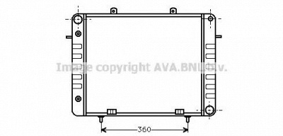 AVA QUALITY COOLING ol2039 -  Радиатор, охлаждение двигателя